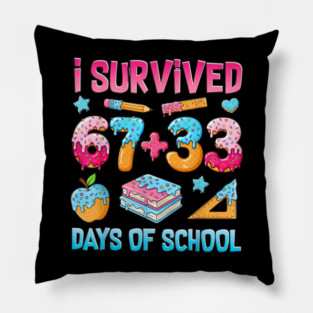 I-Survived-67-Days-of-School Pillow