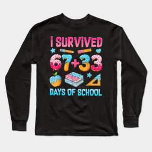 I-Survived-67-Days-of-School Long Sleeve T-Shirt