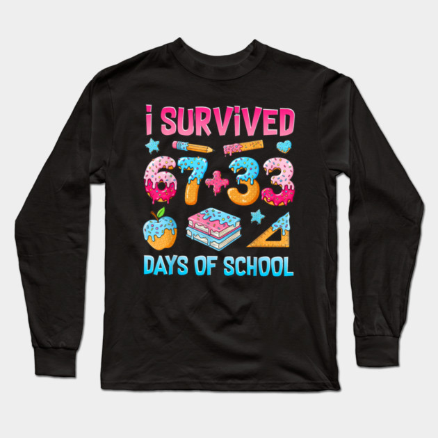 I-Survived-67-Days-of-School Long Sleeve T-Shirt by dtr_art