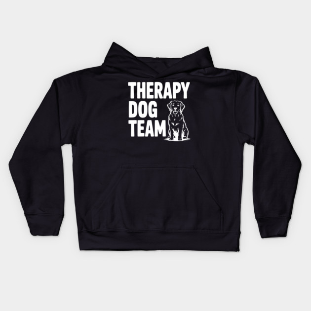 Therapy Dog Team Kids Hoodie by Frank Ring