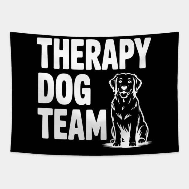 Therapy Dog Team Tapestry by Frank Ring