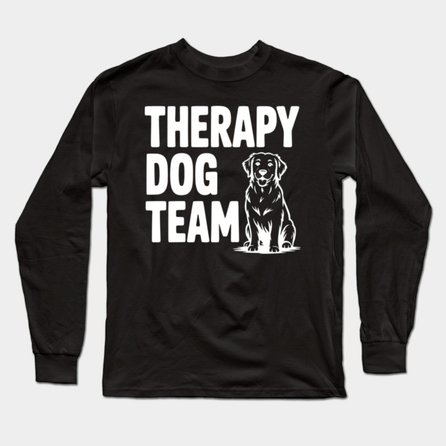 Therapy Dog Team Long Sleeve T-Shirt by Frank Ring