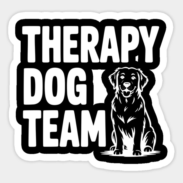 Therapy Dog Team Sticker by Frank Ring
