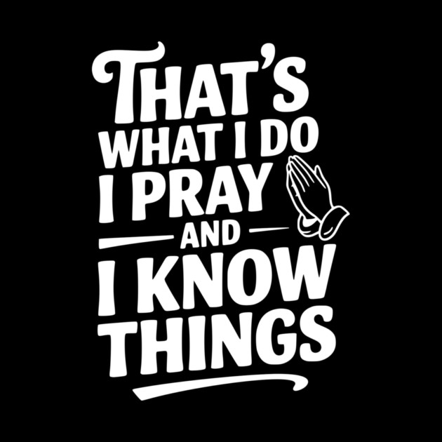 That's What I Do I Pray and I Know Things by Frank Ring