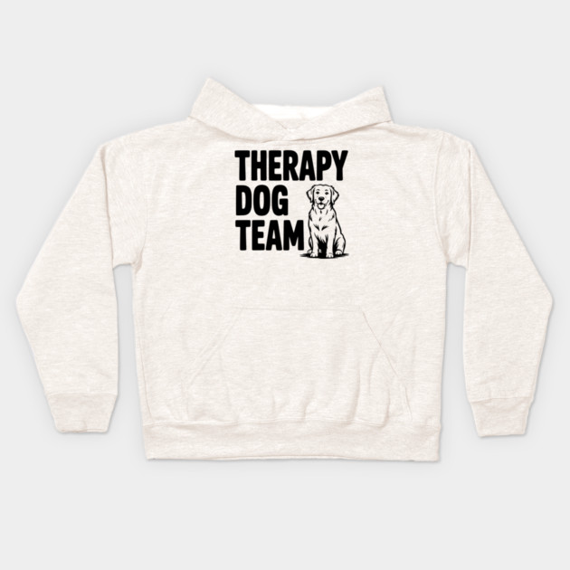 Therapy Dog Team Kids Hoodie by Frank Ring