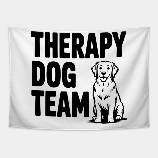 Therapy Dog Team Tapestry by Frank Ring
