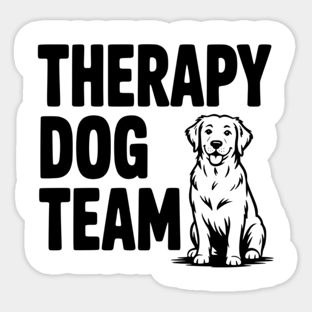 Therapy Dog Team Sticker by Frank Ring