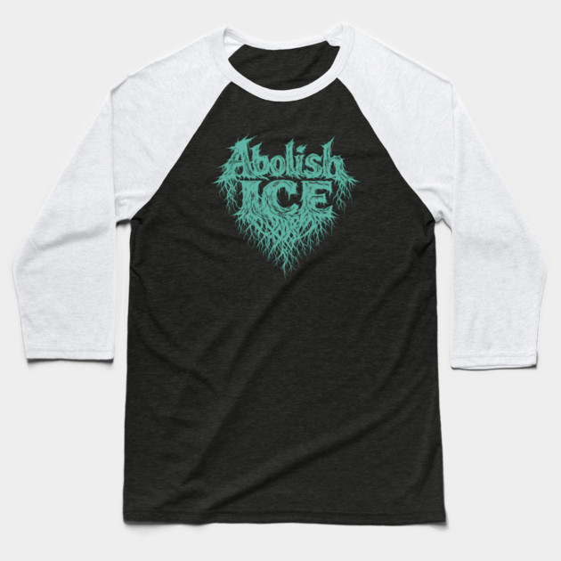Abolish ICE Baseball T-Shirt by Charles's Store 8