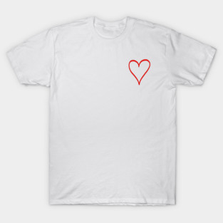 Small Red Heart For Valentine's Day T-Shirt