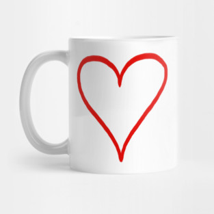 Small Red Heart For Valentine's Day Mug