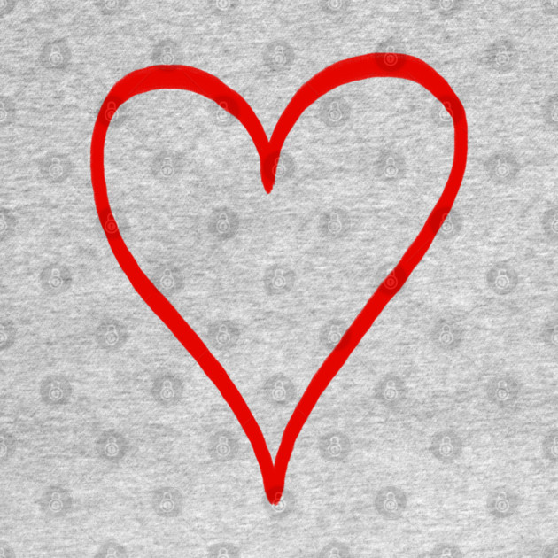 Small Red Heart For Valentine's Day by Creatifly Graphic Tees