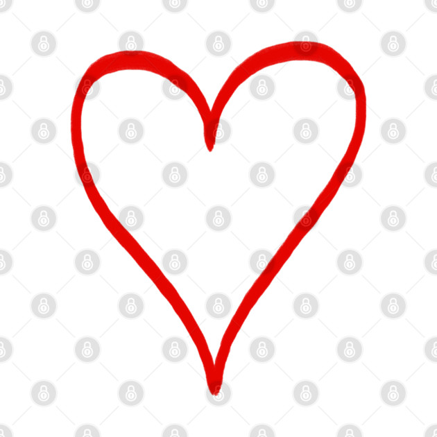 Small Red Heart For Valentine's Day by Creatifly Graphic Tees