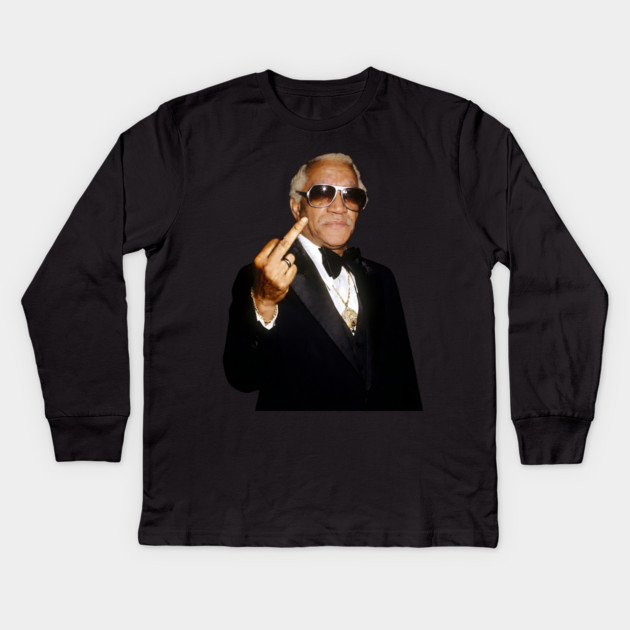 Redd Foxx Legend - Classic Attitude Kids Long Sleeve T-Shirt by UrbanLifeApparel