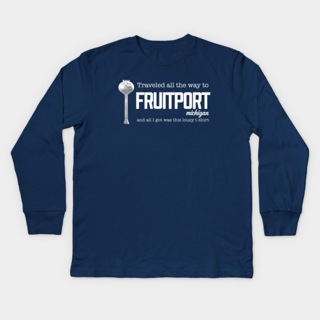 Fruitport Water Tower Kids Long Sleeve T-Shirt by StereoBacon
