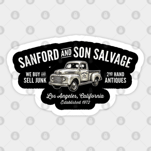 Sanford and Son Salvage - Established 1972 (Vintage Edition) Sticker by UrbanLifeApparel