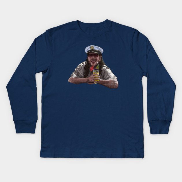 Club Dread: Bill Paxton is Coconut Pete Kids Long Sleeve T-Shirt by 51Deesigns