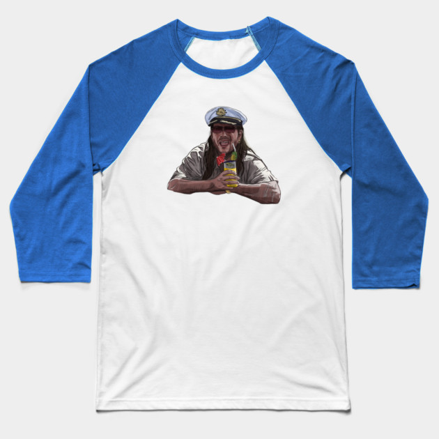 Club Dread: Bill Paxton is Coconut Pete Baseball T-Shirt by 51Deesigns