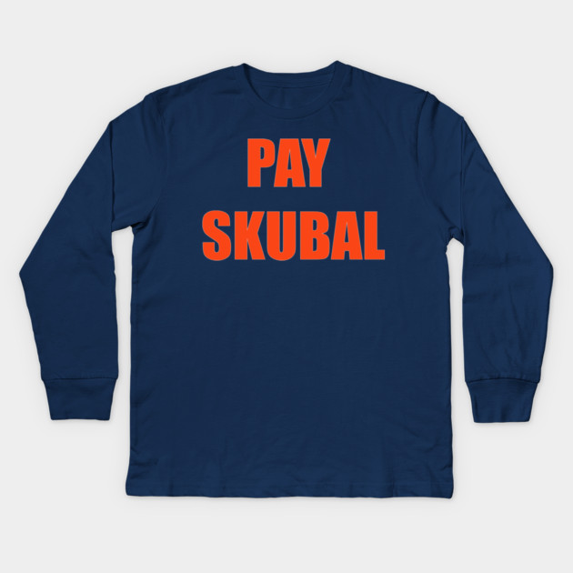 Pay Skubal! Kids Long Sleeve T-Shirt by StereoBacon
