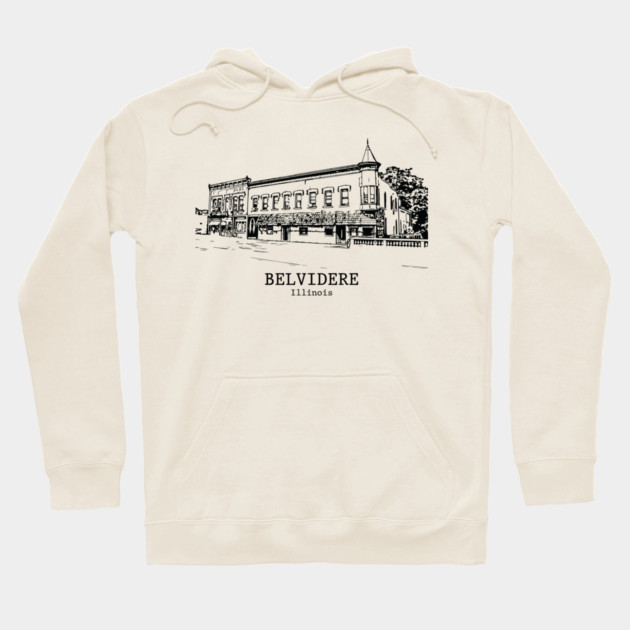 Belvidere - Illinois Hoodie by Lakeric