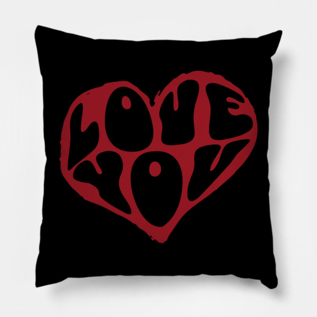 Minimal Heart Valentines Day Design Pillow by TurnEffect