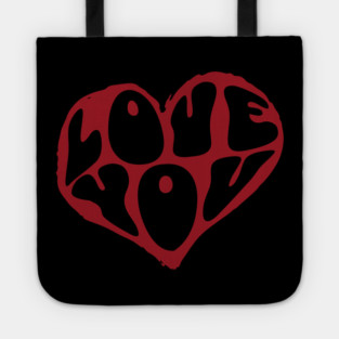Minimal Heart Valentines Day Design Tote