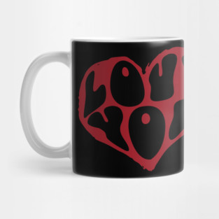 Minimal Heart Valentines Day Design Mug