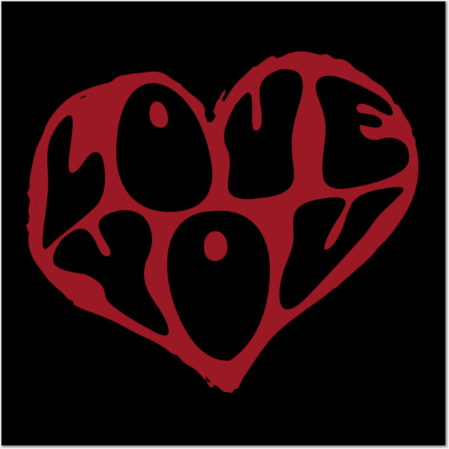 Minimal Heart Valentines Day Design Wall Art by TurnEffect