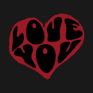 Minimal Heart Valentines Day Design T-Shirt