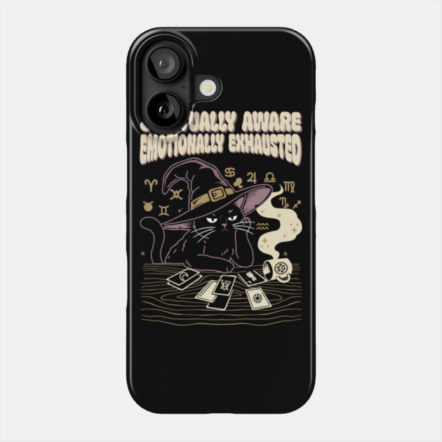 Enlightened and Exhausted Phone Case by Designed By Marty