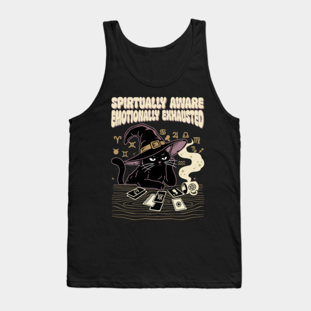 Enlightened and Exhausted Tank Top by Designed By Marty