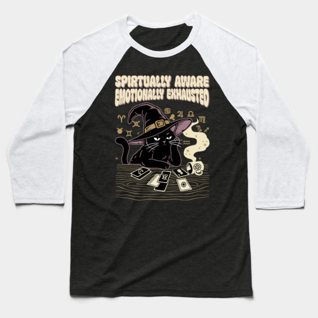 Enlightened and Exhausted Baseball T-Shirt by Designed By Marty