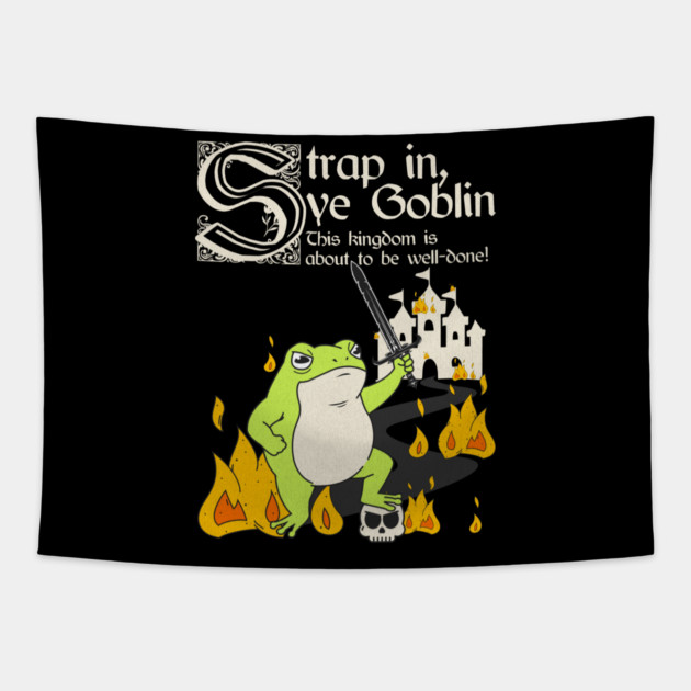 Kingdom BBQ black Tapestry by Designed By Marty