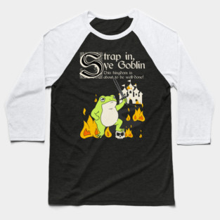 Kingdom BBQ black Baseball T-Shirt