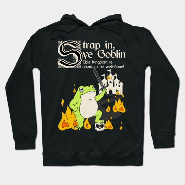 Kingdom BBQ black Hoodie by Designed By Marty