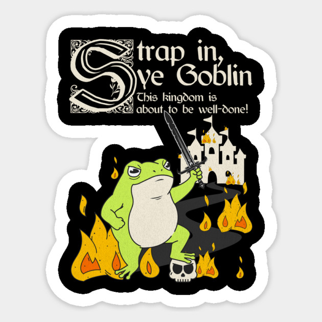 Kingdom BBQ black Sticker by Designed By Marty