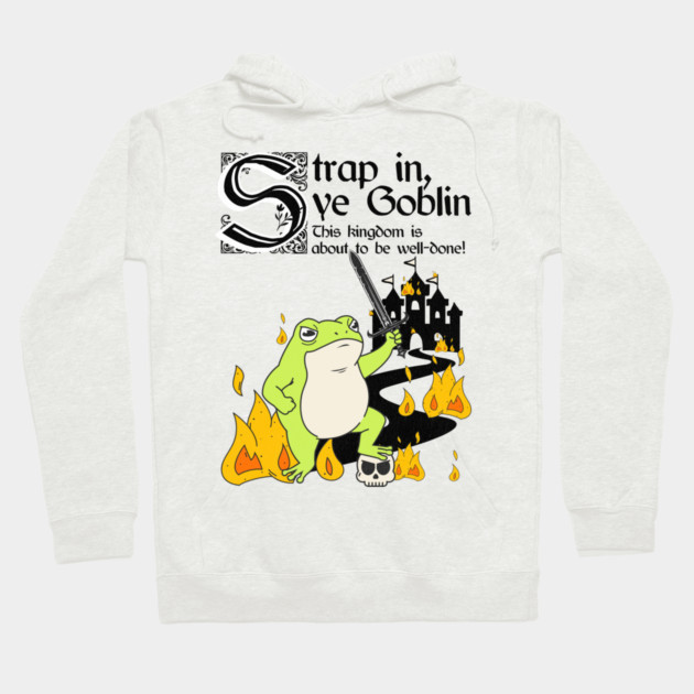 Kingdom BBQ white Hoodie by Designed By Marty