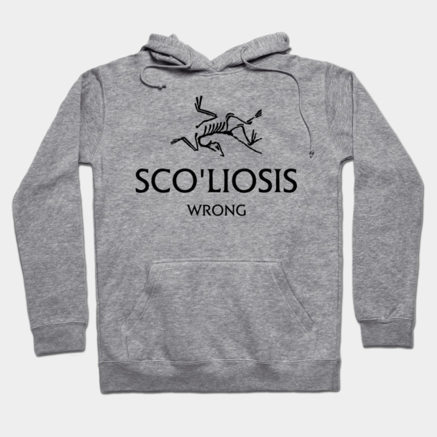 Scoliosis logo Hoodie by Wrong
