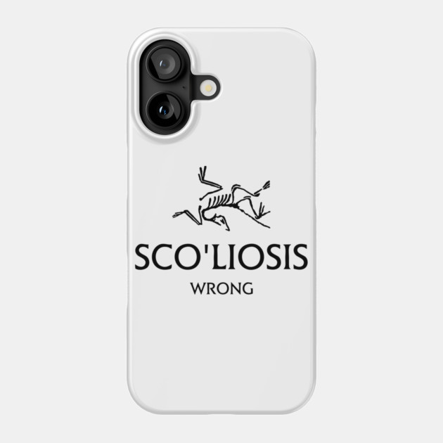 Scoliosis logo Phone Case by Wrong