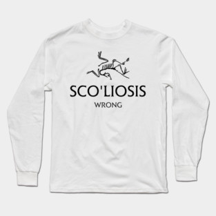 Scoliosis logo Long Sleeve T-Shirt