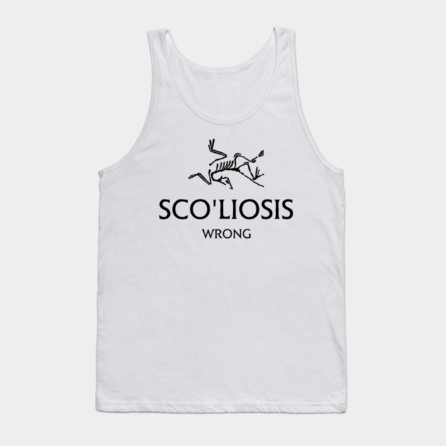 Scoliosis logo Tank Top by Wrong