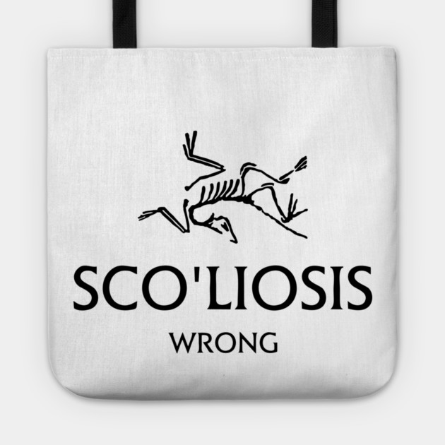 Scoliosis logo Tote by Wrong