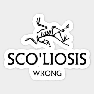 Scoliosis logo Sticker