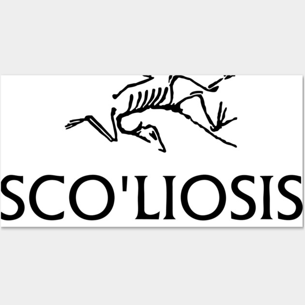 Scoliosis logo Wall Art by Wrong