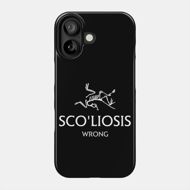 Scoliosis logo Phone Case by Wrong