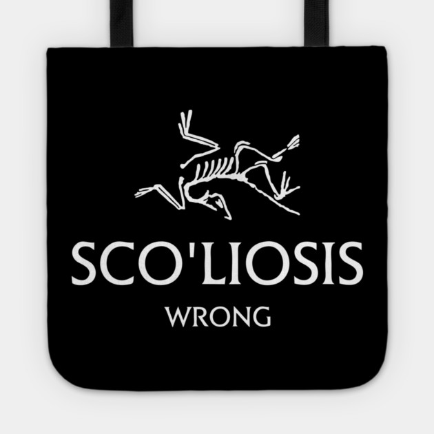 Scoliosis logo Tote by Wrong