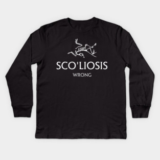 Scoliosis logo Kids Long Sleeve T-Shirt