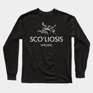 Scoliosis logo Long Sleeve T-Shirt