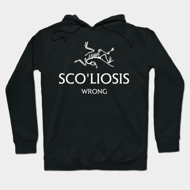 Scoliosis logo Hoodie by Wrong