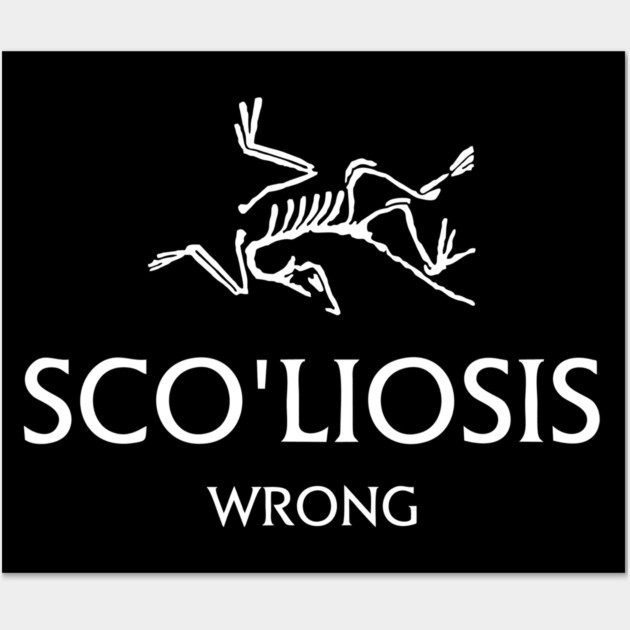 Scoliosis logo Wall Art by Wrong