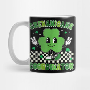 Funny Shenanigans Squad Teacher Retro St Patrick's Day Mug